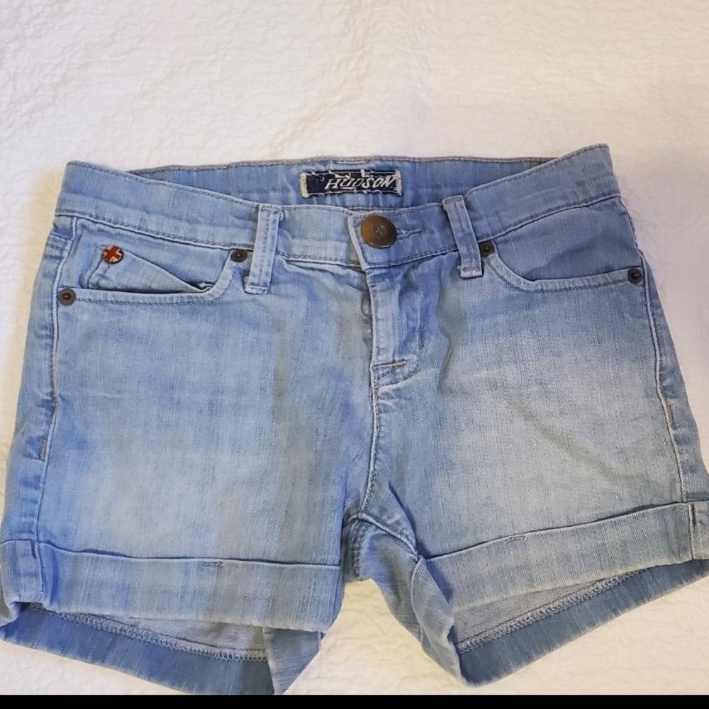 Hudson Light Blue Denim Youth Shorts